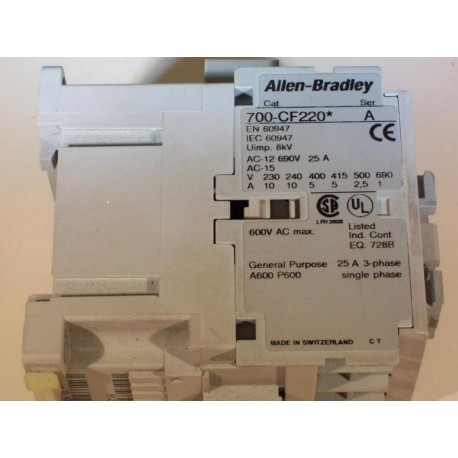 Allen Bradley 700-CF220 Relay 700CF220 Ser A
