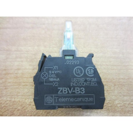 Telemecanique ZBV-B3 Schneider Green Light Module 35539 - New No Box