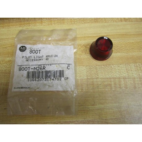 Allen Bradley 800T-N26R Lens Red 800TN26R