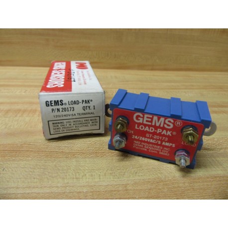 GEMS ST-20173 Load-Pak Safety Relay 20173 24-260VAC