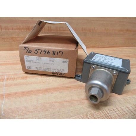 United Electric Controls J6-148 Pressure Switch J6148