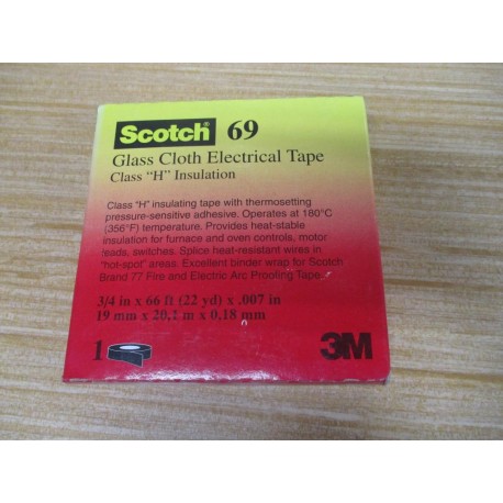 3M 69-34x66 Scotch 69 Glass Cloth Electrical Tape 7000005818