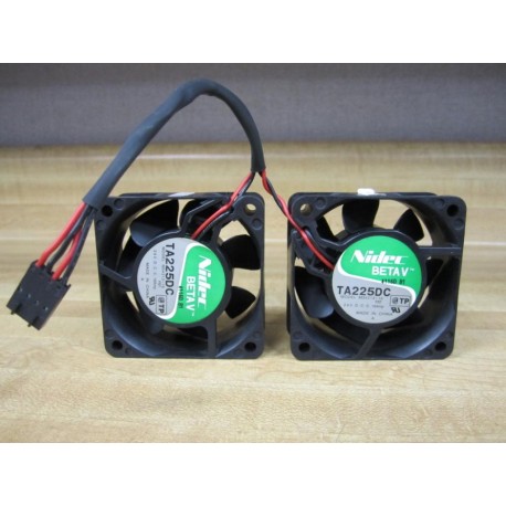 Nidec TA225DC Ball Bearing Cooling Fan M34313-16 (Pack of 2) - New No Box