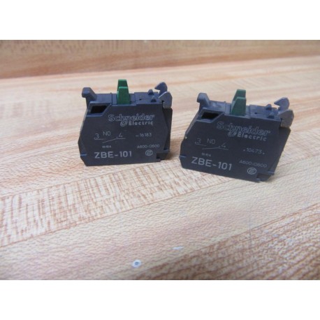 Schneider Telemecanique ZBE-101 Contact Block ZBE101 (Pack of 2)