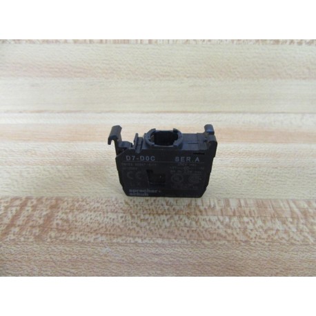 Sprecher + Schuh D7-D0C Pilot Light Power Module D7-DOC - New No Box