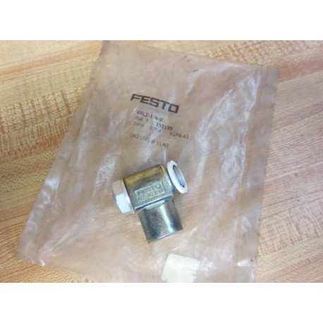 Festo GRLZ-14-B One-Way Flow Control Valve 151195