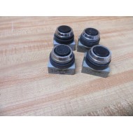 Idec ABS Black Push Button (Pack of 4) - Used