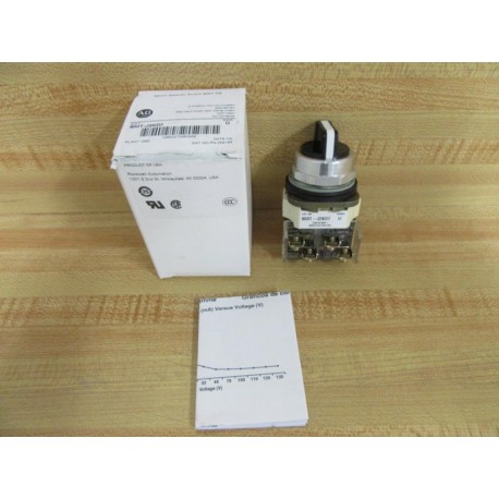 Allen Bradley 800T-J2KD7A Selector Switch