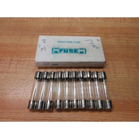 Jenn Feng 3A250V Fuse Fine Wire Element (Pack of 10)