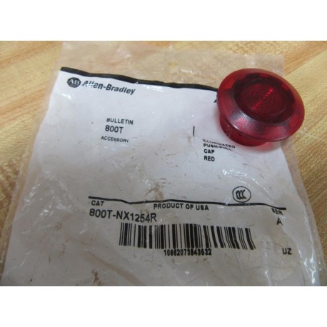 Allen Bradley 800T-NX1254R Illum. Push-Pull Cap 800TNX1254R