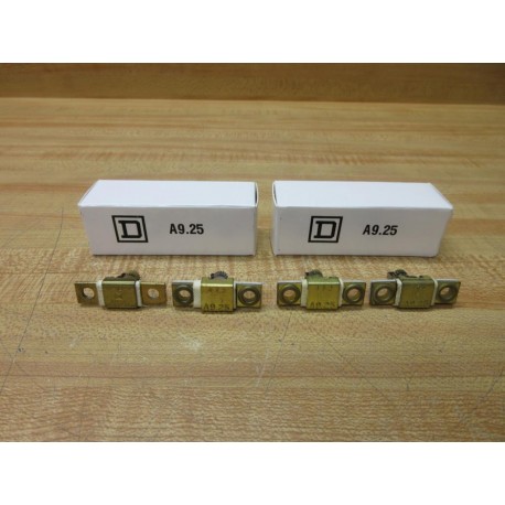 Square D A9.25 Overload Relay Heater Element A925 WOut Screws (Pack of 4)