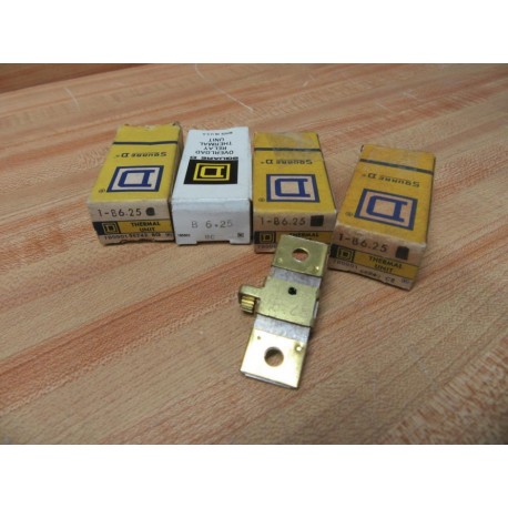 Square D B6.25 Overload Relay Heater Element B625 (Pack of 4)