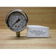 Bond Fluidaire 201L-2.5-14LM-0-1000 Pressure Gauge 201L-254M