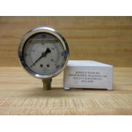 Bond Fluidaire 201L-2.5-144LM-0-3000 Pressure Gauge 201L-254H