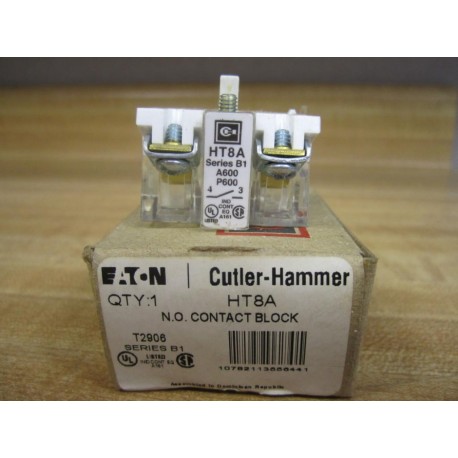 Cutler Hammer HT-8A Eaton N.O. Contact Block HT8A (Pack of 3)
