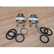 Allen Bradley 800T-H2 Selector Switch 800TH2 Ser. T WO Knob (Pack of 2) - Used