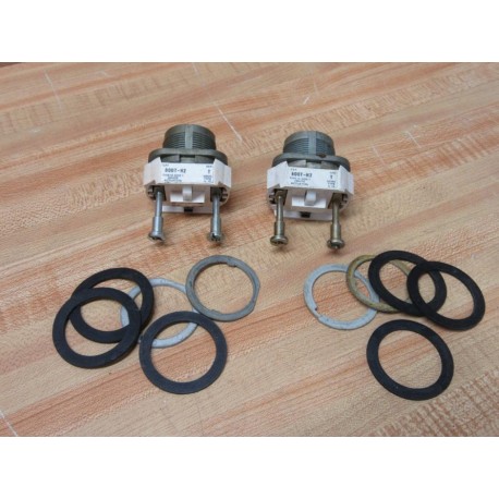 Allen Bradley 800T-H2 Selector Switch 800TH2 Ser. T WO Knob (Pack of 2) - Used