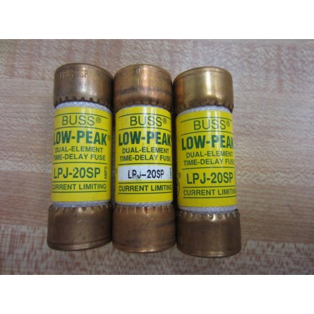 Bussmann LPJ-20SP Bussmann Fuse Cross Ref 4XF33 (Pack of 3) - New No Box