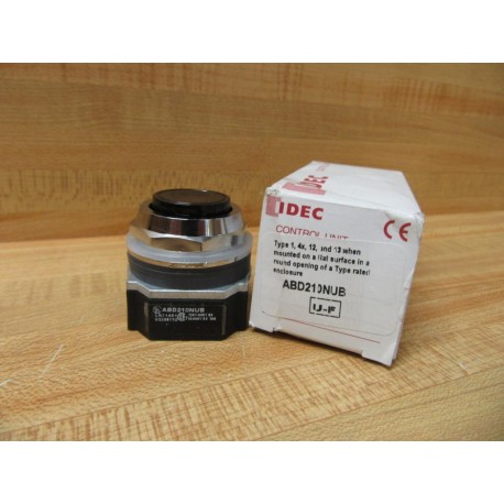 Idec ABD210NUB Black Momentary Push Button ABD