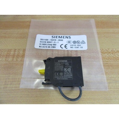 Siemens 3SU1400-1AA10-3HA0 Contact Module