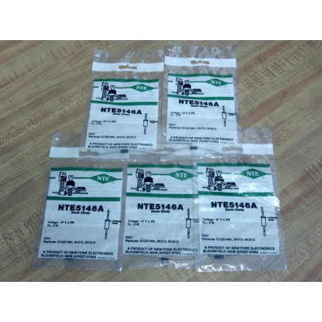 NTE NTE5146A Zener Diode 47V 5W (Pack of 5)