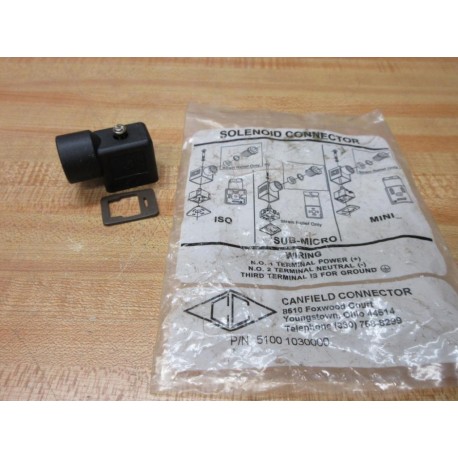 Canfield Connector 5100-1030000 Solenoid Connector 51001030000