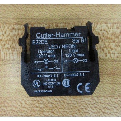 Cutler Hammer E22DE Contact Block Series B1 - New No Box