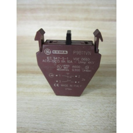 General Electric P9B11VN GE Cema Contact Block 187000 - New No Box