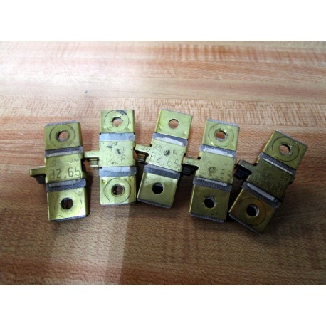 Square D B2.65 Overload Relay Heater Element  B265 (Pack of 5) - Used