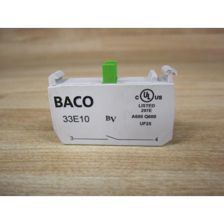 Baco 33E10 Contact Block - New No Box