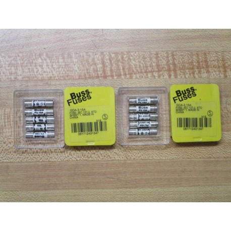 Buss GDA-3.15A Bussmann Fuse Cross Ref 1CC44 (Pack of 10)