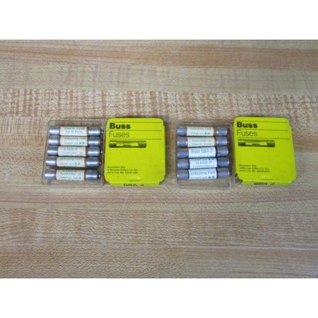 Buss GBA-3 Bussmann Fuse Cross Ref 1CC03 (Pack of 10)