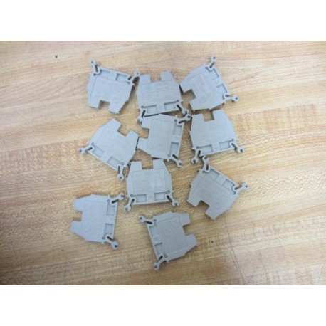 Allen Bradley 1492-W4 Terminal Blocks 1492W4 Grey 1492-W4 (Pack of 10) - New No Box