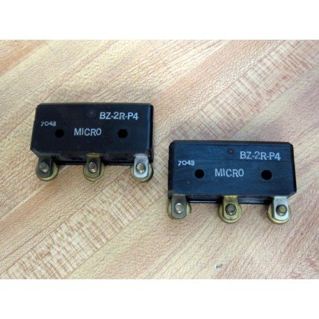 Micro Switch BZ-2R-P4 Switch BZ2RP4 (Pack of 2) - New No Box