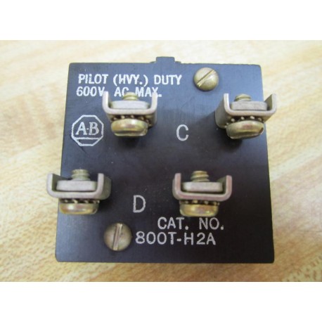 Allen Bradley 800T-H2A Switch 800TH2A Contact Only - New No Box