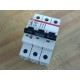 ABB S203UK30A 3P Circuit Breaker 30A 1 Chipped DIN Rail Mount - Used