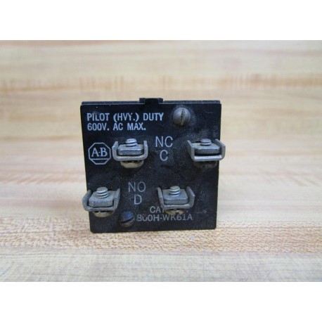 Allen Bradley 800H-WK61A Contact Block 800HWK61A - Refurbished