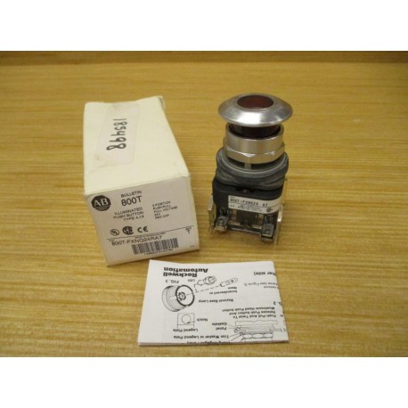 Allen Bradley 800T-FXNQ24RA7 PushPull Operator Red