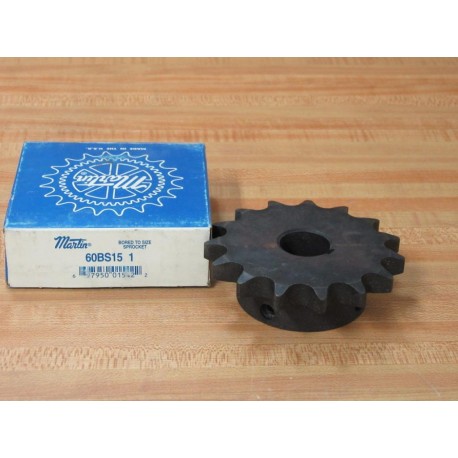 Martin 60BS15 1 Bored To Size Sprocket 60BS151