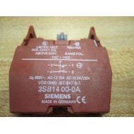 Siemens 3SB1400-0A Contact Block 3SB14000A - Used