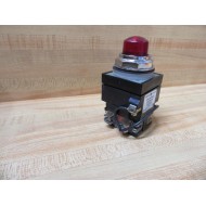 General Electric CR104PLT32R Red Push Button GE WContacts - New No Box
