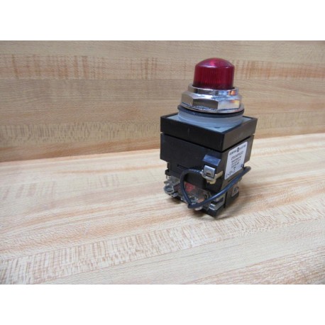 General Electric CR104PLT32R Red Push Button GE WContacts - New No Box