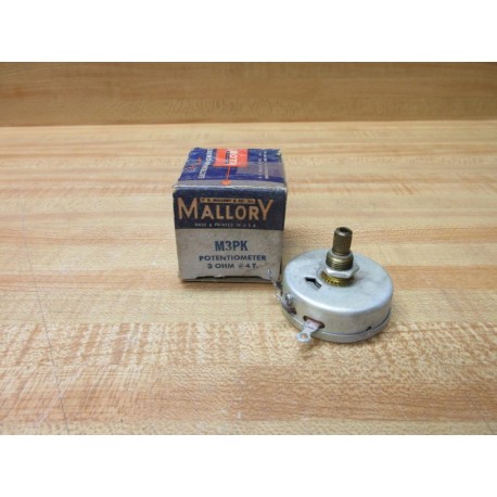 Mallory M3PK Potentiometer 3Ω