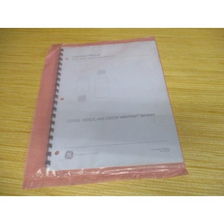 General Electric 100076-01 GE Velomitor Sensors Operation Manual