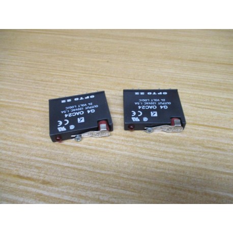 Opto22 G4 OAC24 Module G4 0AC24 Output: 120VAC 1.5A (Pack of 2) - New No Box