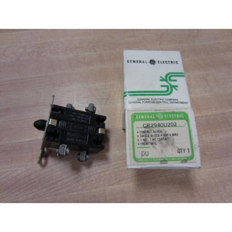 General Electric CR2940U202 Contact Block N.O.-N.C.