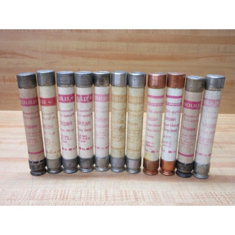 Gould Shawmut Ferraz Trionic TRS8R Fuse Cross Ref 4YZK8 (Pack of 11) - Used