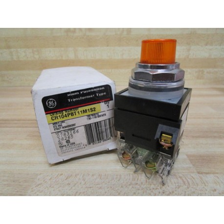 General Electric CR104PBT11M1S2 Amber Push Button .