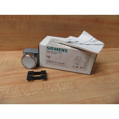 Siemens 3SB35 01-0AA61 Pushbutton Illum. 3SB35010AA61