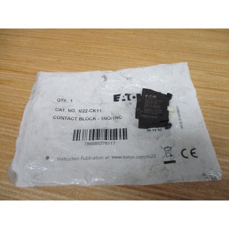 Eaton M22-CK11 Cutler Hammer Contact Block M22CK11